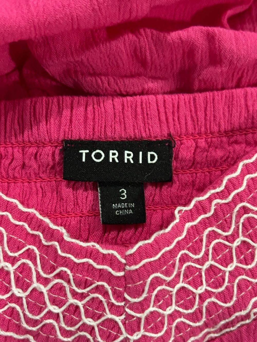 Torrid Sleeveless Blouse Tank Top Pink Womens Size 3X Ruffles - Picture 3 of 3